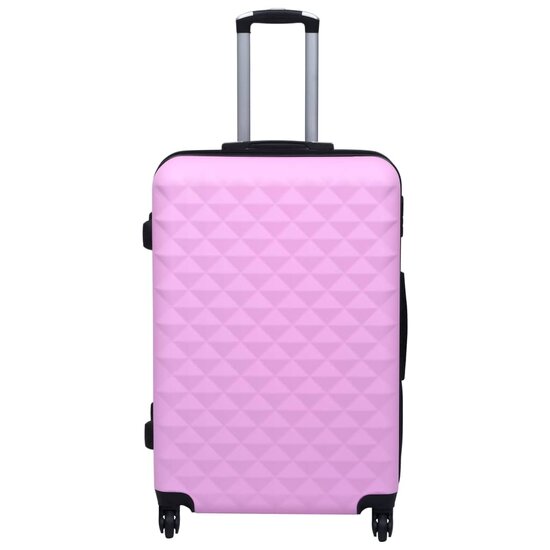 2-Delige Harde Kofferset Abs Roze