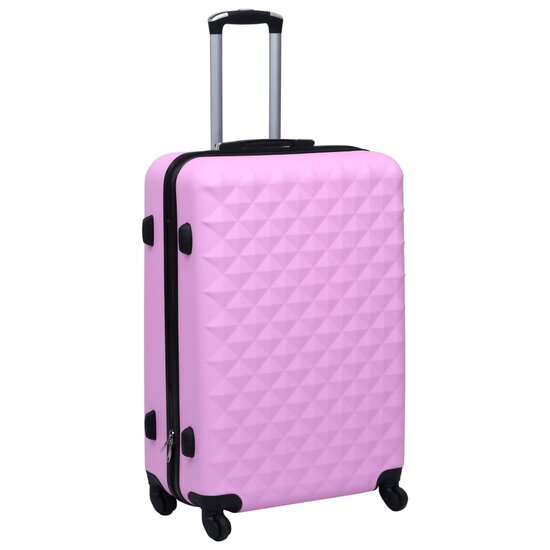 2-Delige Harde Kofferset Abs Roze