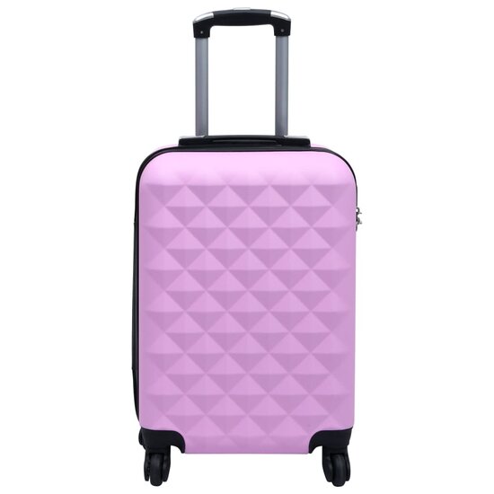 2-Delige Harde Kofferset Abs Roze
