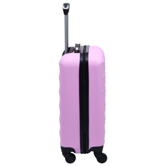 2-Delige Harde Kofferset Abs Roze