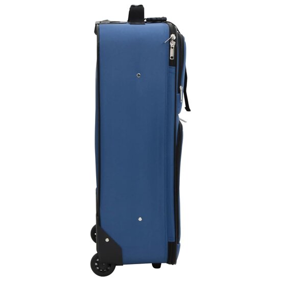 5-Delige Kofferset Stof Blauw