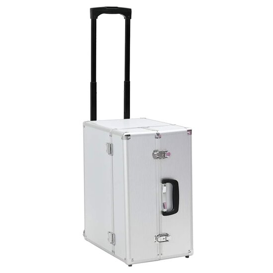 Pilotentrolley Aluminium Zilverkleurig
