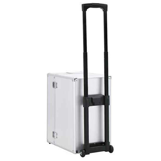Pilotentrolley Aluminium Zilverkleurig
