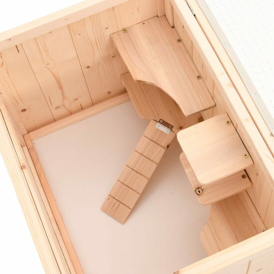 Hamsterkooi 55X40X80 Cm Massief Vurenhout