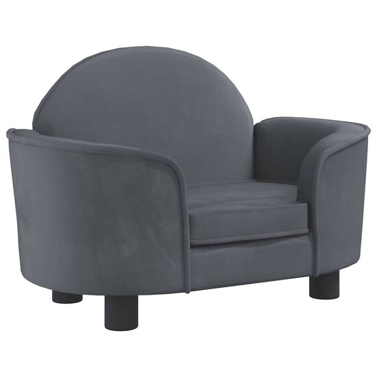 Hondenmand 66X40X45 Cm Fluweel Donkergrijs