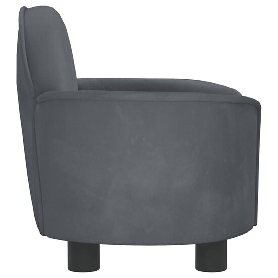 Hondenmand 66X40X45 Cm Fluweel Donkergrijs