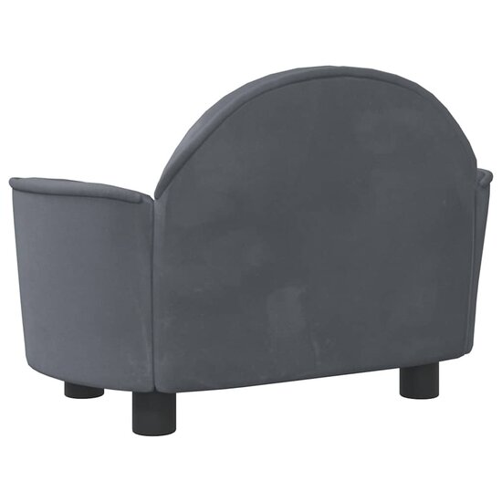 Hondenmand 66X40X45 Cm Fluweel Donkergrijs