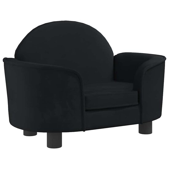 Hondenmand 66X40X45 Cm Fluweel Zwart