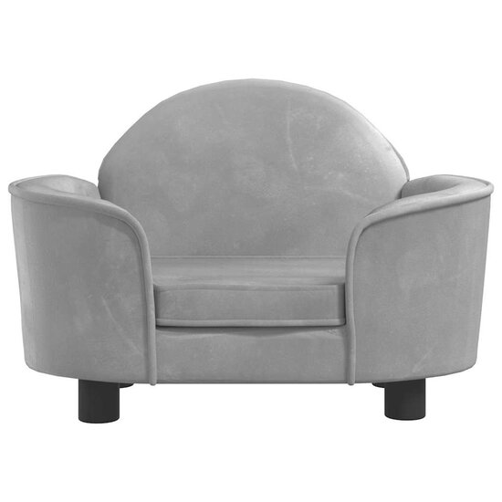 Hondenmand 66X40X45 Cm Fluweel Lichtgrijs