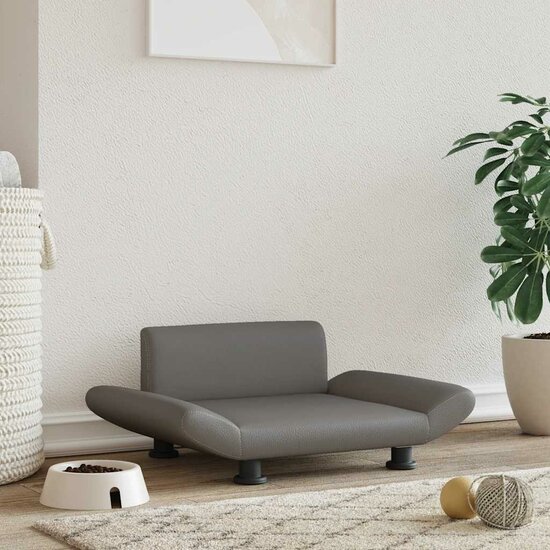 Hondenmand 70X45X28 Cm Grijs Kunstleer