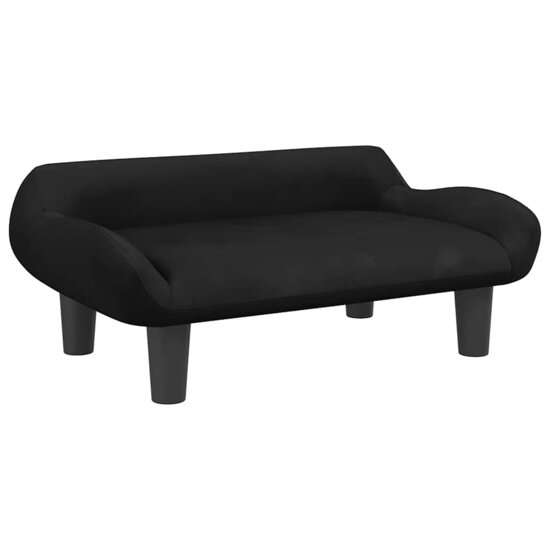 Hondenmand 70X40X24 Cm Zwart Fluweel