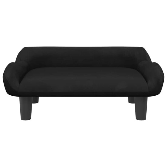 Hondenmand 70X40X24 Cm Zwart Fluweel