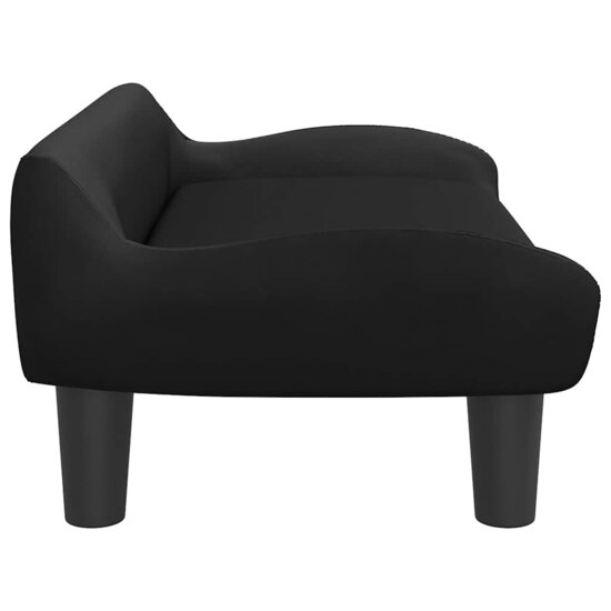 Hondenmand 70X40X24 Cm Zwart Fluweel