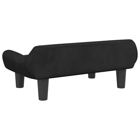 Hondenmand 70X40X24 Cm Zwart Fluweel