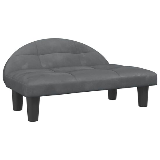 Hondenmand 70X52X30 Cm Donkergrijs Fluweel