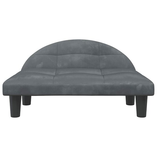 Hondenmand 70X52X30 Cm Donkergrijs Fluweel