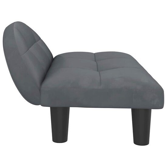 Hondenmand 70X52X30 Cm Donkergrijs Fluweel