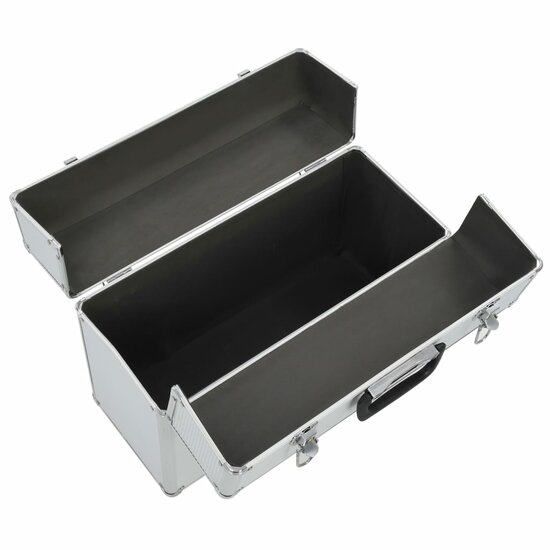 Gereedschapskoffer 47X36X20 Cm Aluminium Zilverkleurig