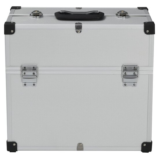Gereedschapskoffer 38X22,5X34 Cm Aluminium Zilverkleurig