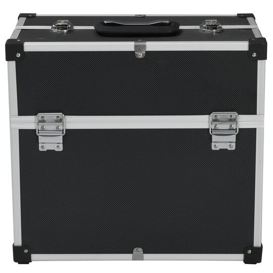 Gereedschapskoffer 38X22,5X34 Cm Aluminium Zwart