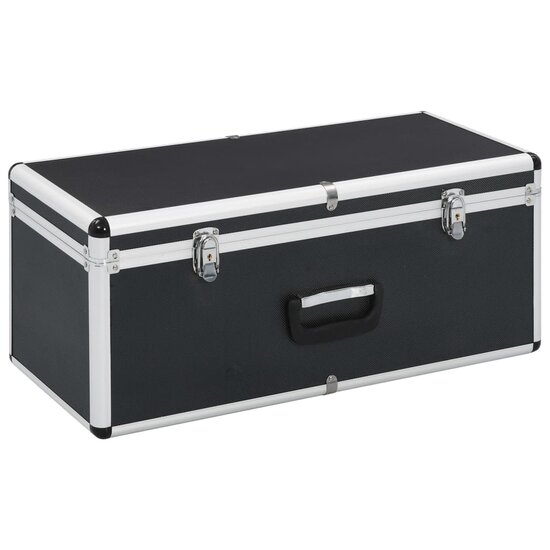 Opbergkoffers Aluminium Zwart