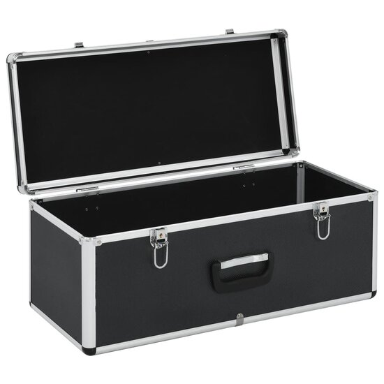 Opbergkoffers Aluminium Zwart