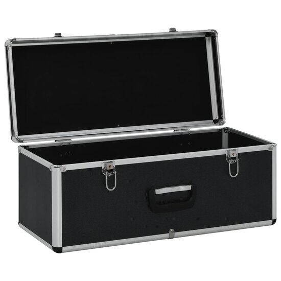 Opbergkoffers Aluminium Zwart