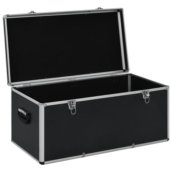 Opbergkoffers Aluminium Zwart