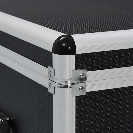 Opbergkoffers Aluminium Zwart