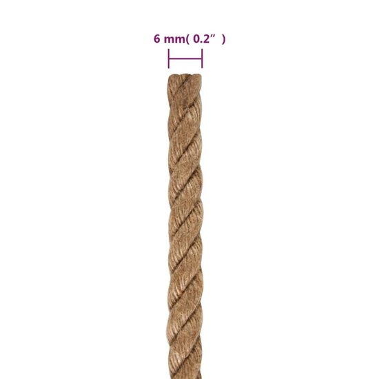 Touw Lang Dik Jute 6 mm 50 m