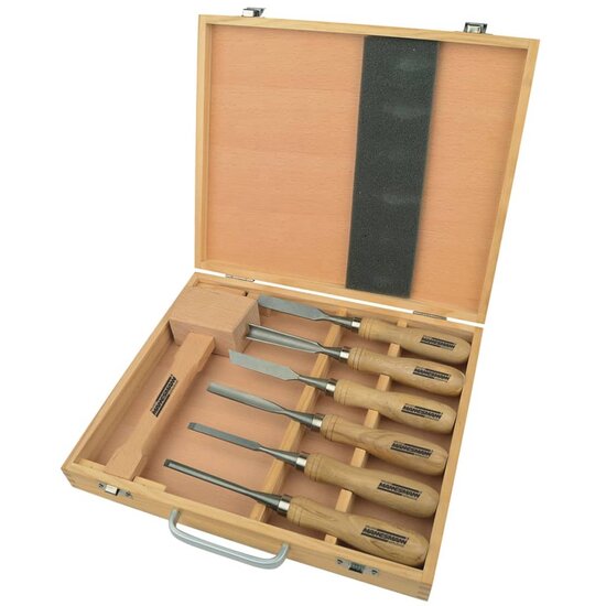 Br&uuml;der Mannesmann Houtsnijset 7-Delig 66107
