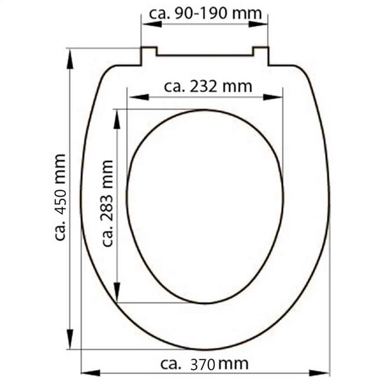 Sch&uuml;tte Toiletbril White Duroplast
