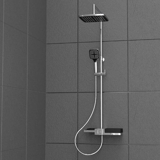 Sch&uuml;tte Regendoucheset Blueperl Chroomkleurig