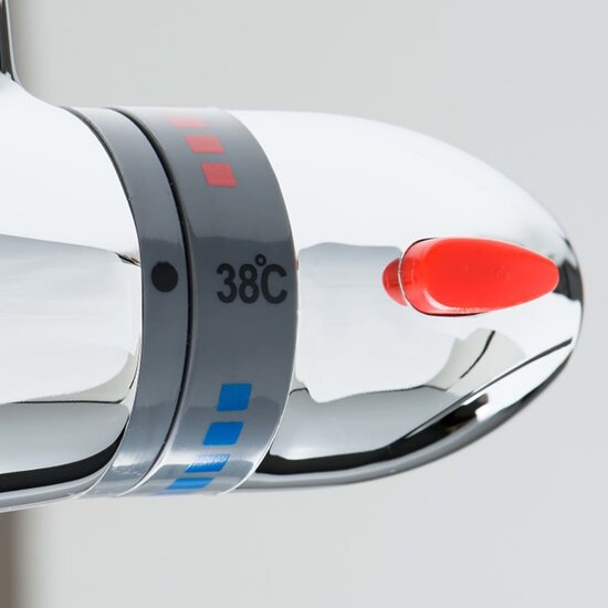 Sch&uuml;tte Douchemengkraan Thermostatisch Supra Chroomkleurig