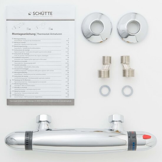 Sch&uuml;tte Douchemengkraan Thermostatisch Supra Chroomkleurig