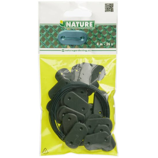 Nature 27-Delige Tuinschermbevestigingsset Groen
