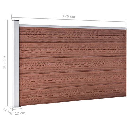 Schutting 175X105 Cm Hkc Bruin