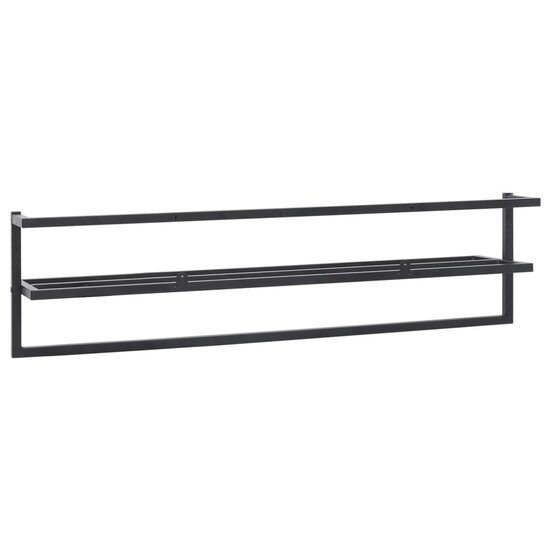 Handdoekenrek 95X25X22 Cm Ijzer Zwart