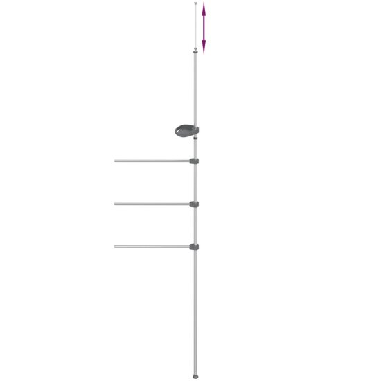 Handdoekenrek 47X280 Cm Aluminium
