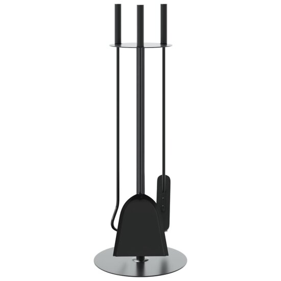 4-Delige Haardset 22X59 Cm Staal