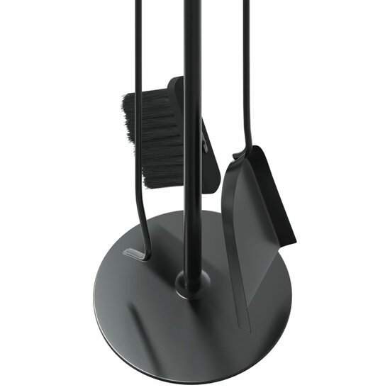 4-Delige Haardset 22X59 Cm Staal