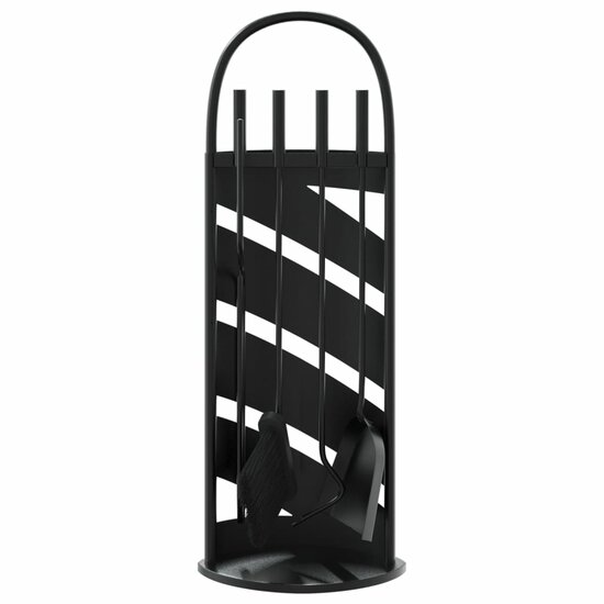 5-Delige Haardset 23X15X66 Cm Staal