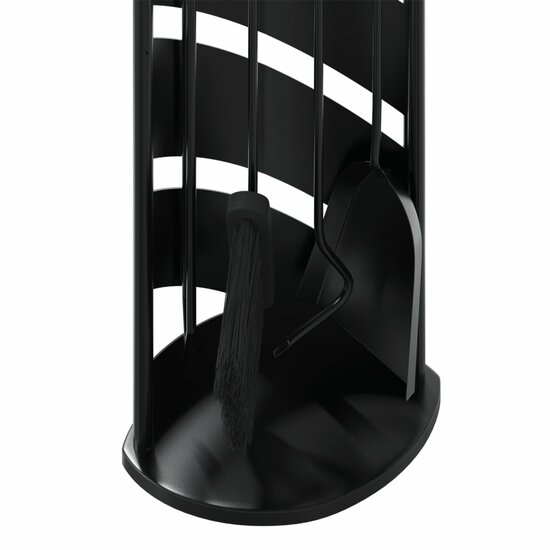 5-Delige Haardset 23X15X66 Cm Staal