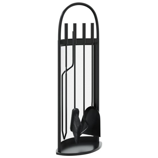 5-Delige Haardset 23X15X66 Cm Staal