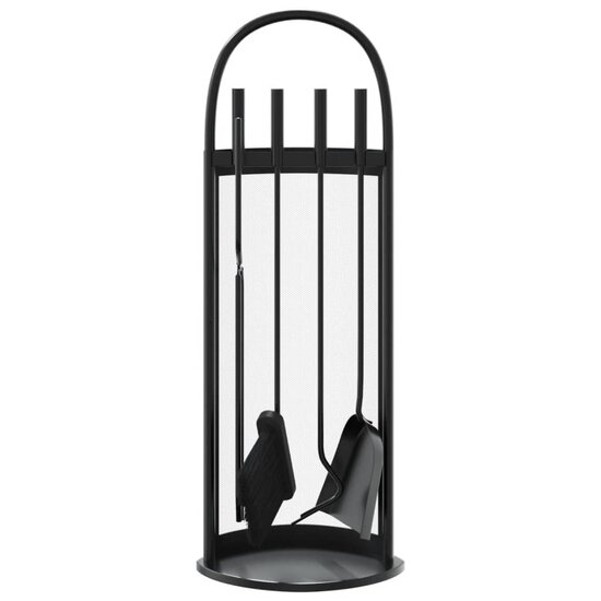 5-Delige Haardset 23X15X66 Cm Staal