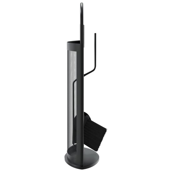5-Delige Haardset 23X15X66 Cm Staal