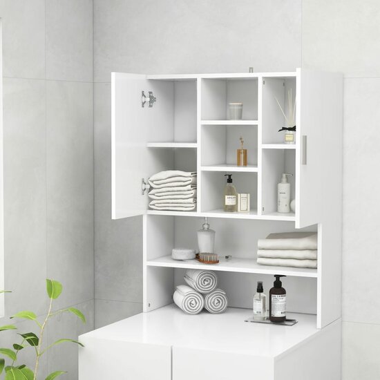 Wasmachinekast 70,5X25,5X90 Cm Wit