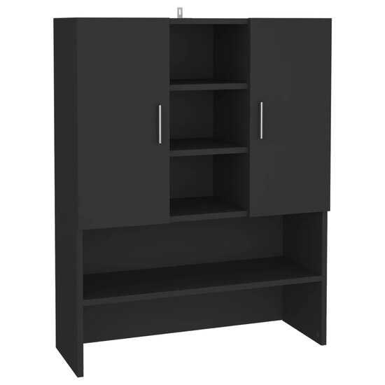 Wasmachinekast 70,5X25,5X90 Cm Zwart