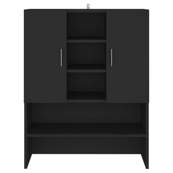 Wasmachinekast 70,5X25,5X90 Cm Zwart