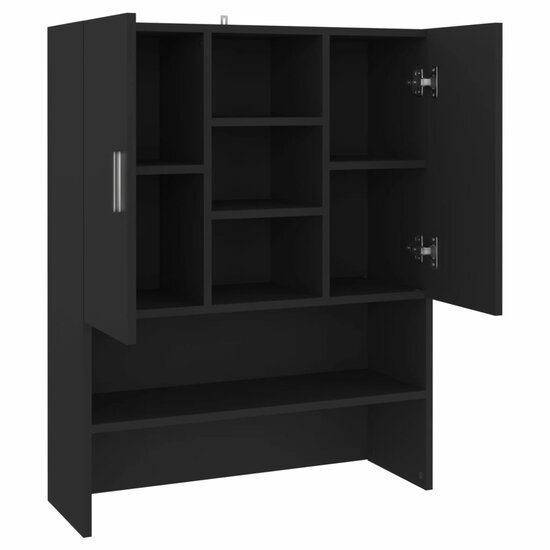 Wasmachinekast 70,5X25,5X90 Cm Zwart